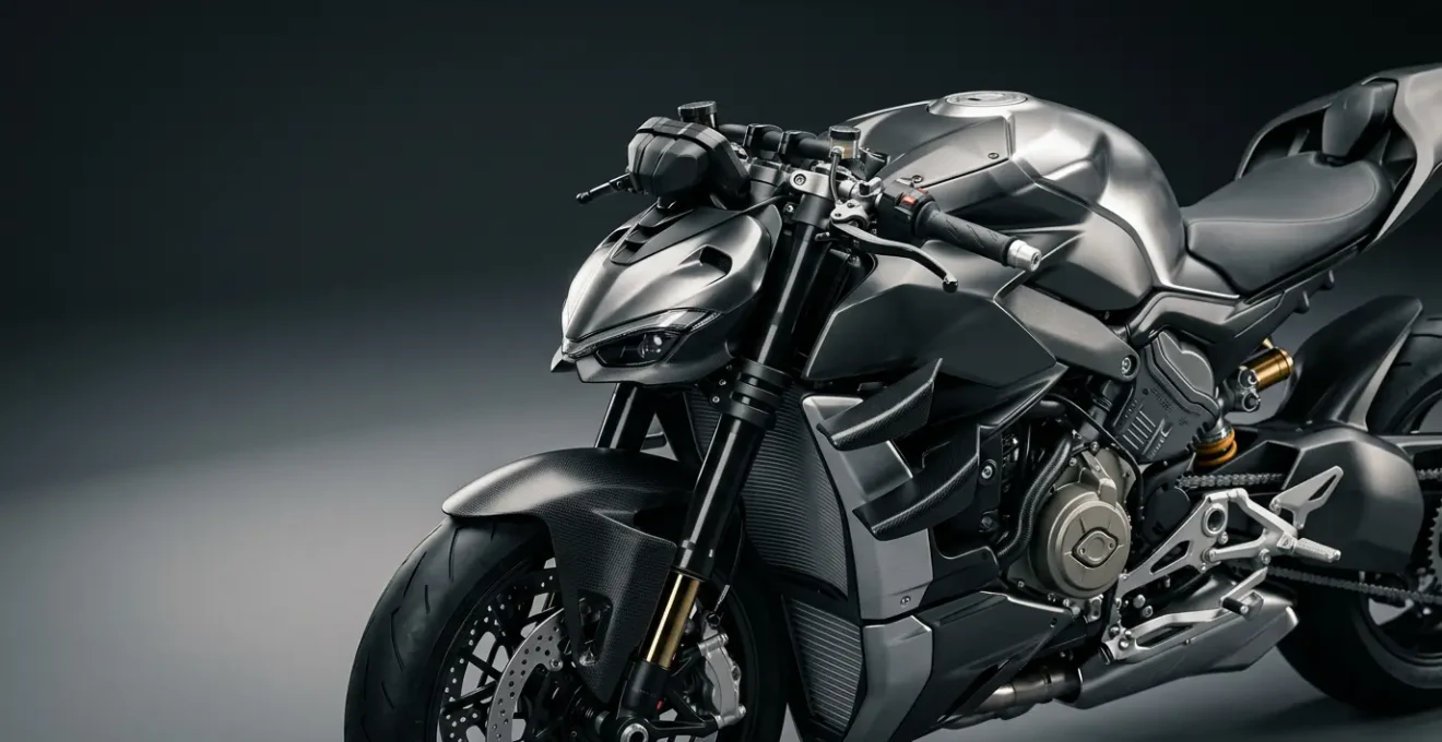 Hochwertige BMW Sportmaschine mit Fokus auf Details und Sicherheit, repräsentiert die 15.000 Euro Investition in Motorradversicherung