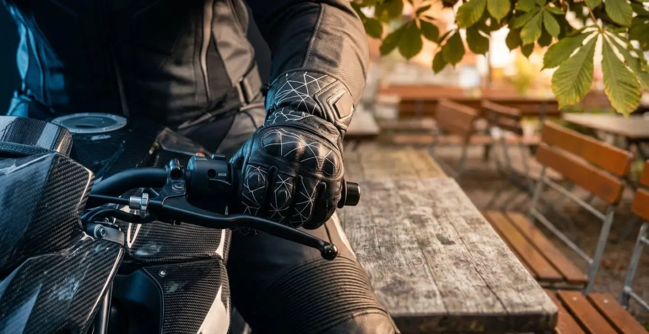 Symbolischer Vergleich zwischen sportlicher Motorradkultur und gemütlicher Biker-Gemeinschaft
